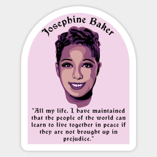 Josephine Baker Portrait and Quote Sticker